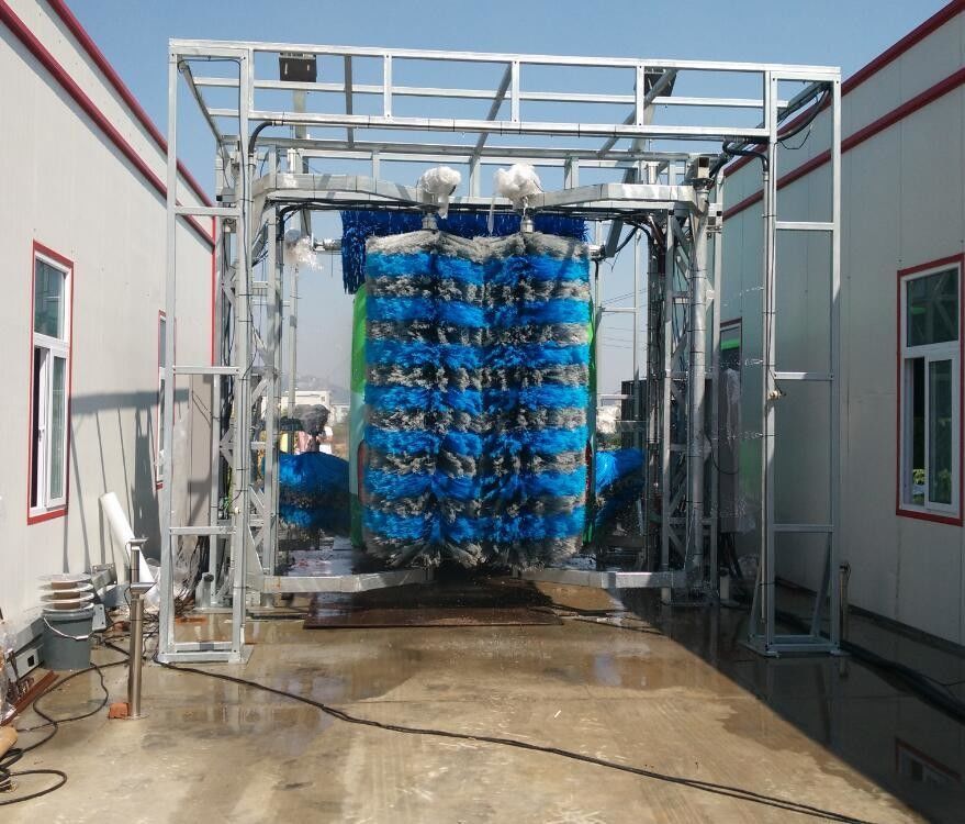 3 borstels Automatische autoverwasser met luchtdroger Grootte 2150*4680*5200mm